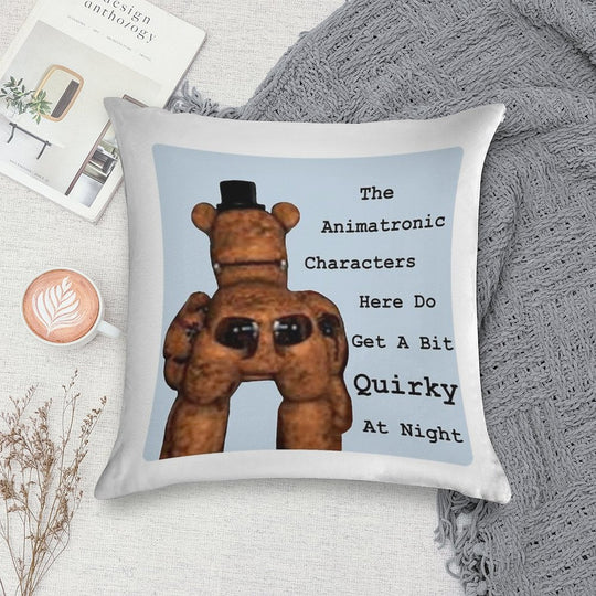 Quirky Animatronics Soft Durable Construction Throw Pillow