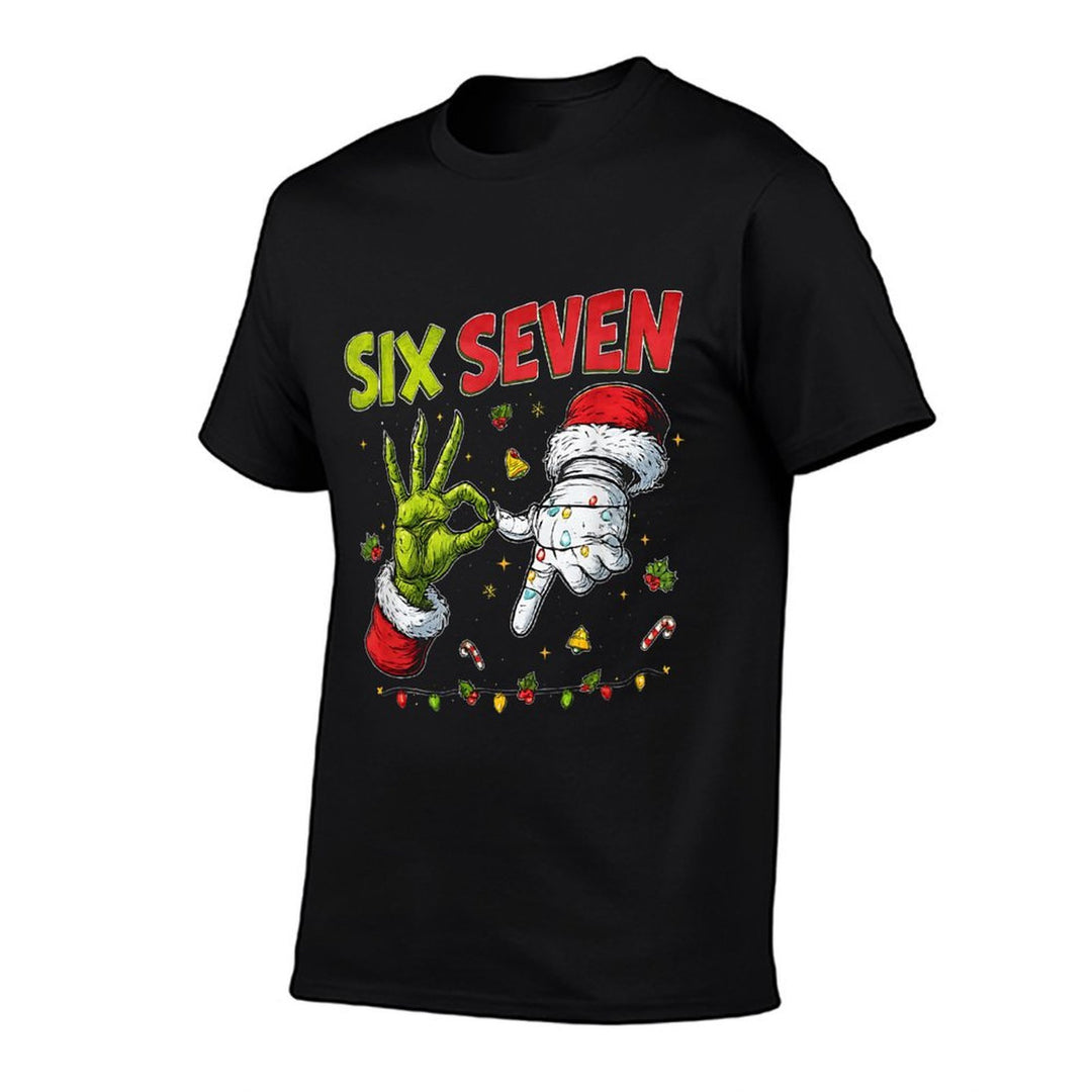 Funny Mean Guy Christmas Viral 6 7 Trending Six Seven Meme  Classic T-Shirt
