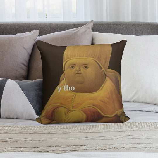 Y Tho Soft Reinforced Edging Throw Pillow