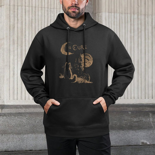 The Cure Vintage Cat Moon Funny The Cure Cat Lover Easy Care Hoodie