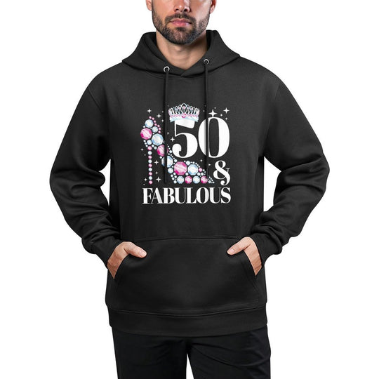 50 And Fabulous 50th Birthday Like A Queen All-Day Comfort Hoodie
