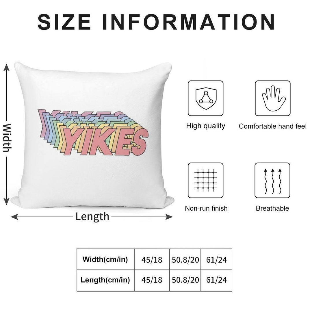 YIKES Soft Anti-Pilling Throw Pillow
