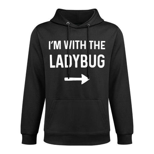 With The Ladybug Funny Halloween Costume Cotton-Polyester Blend Hoodie