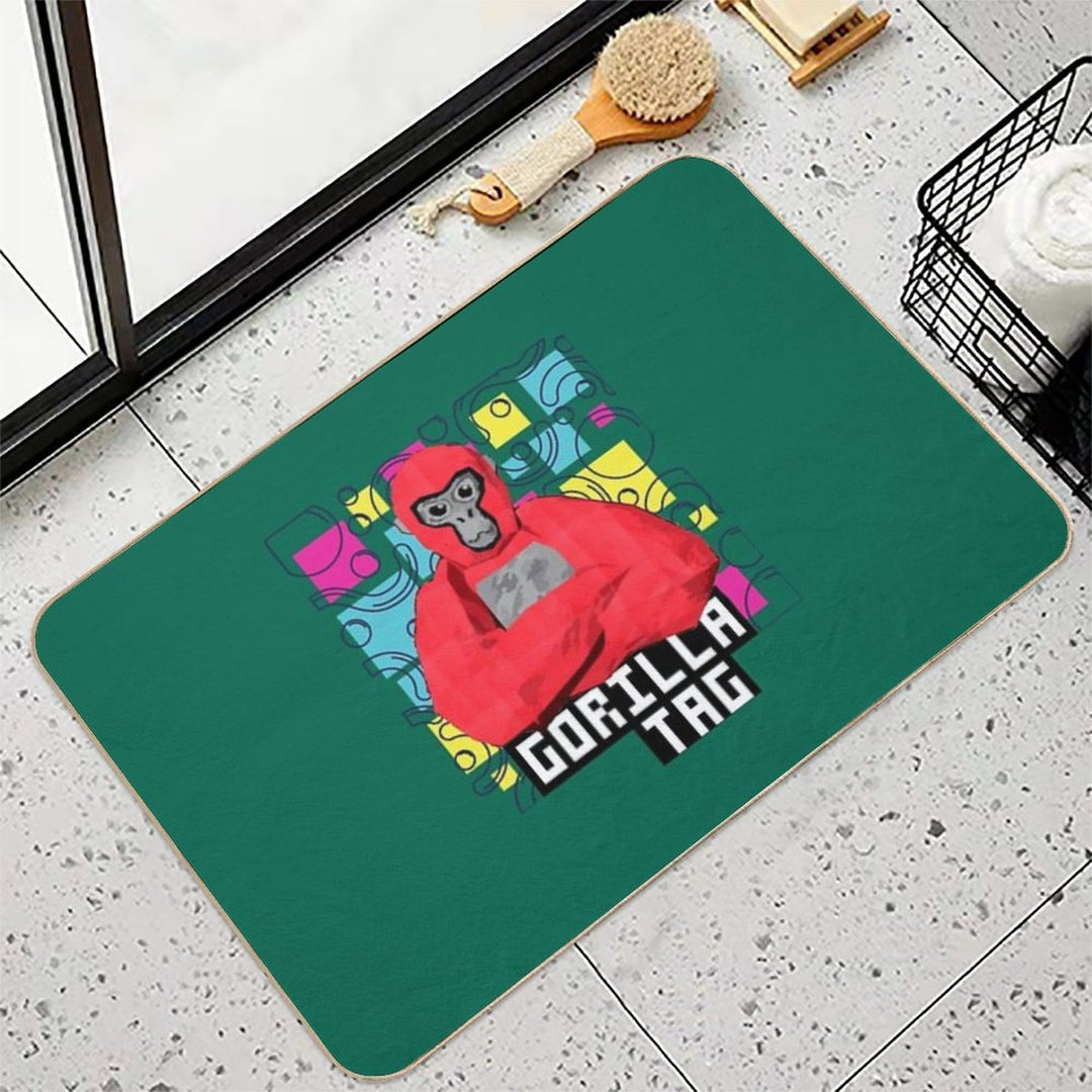 Gorilla Tag Cools Red 4  Pet-Safe Bath Mat