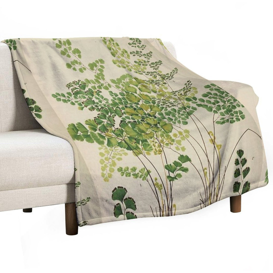 Maidenhair Ferns All-season Throw Blanket