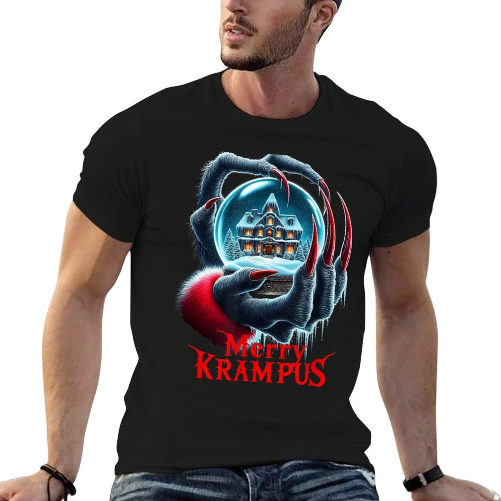 Merry Krampus Coming Town Christmas Gothic Xmas Horror  Affordable Price T-Shirt