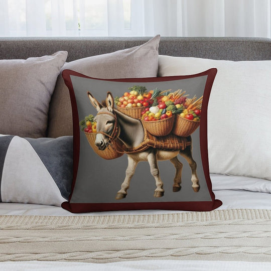 Donkey Market Soft Anti-Pilling Throw Pillow