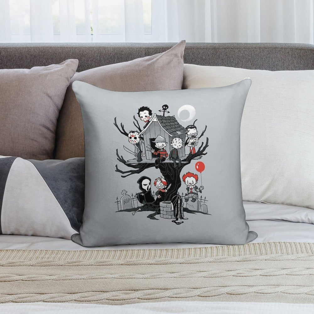 Horror House Soft Durable Construction Throw Pillow