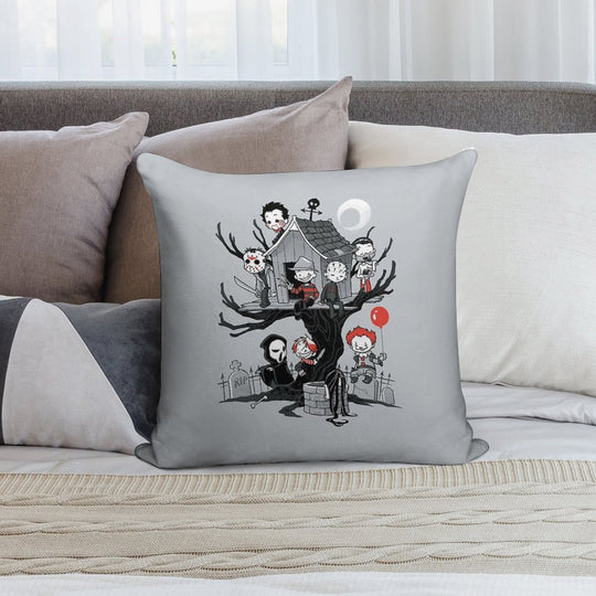 Horror House Soft Durable Construction Throw Pillow