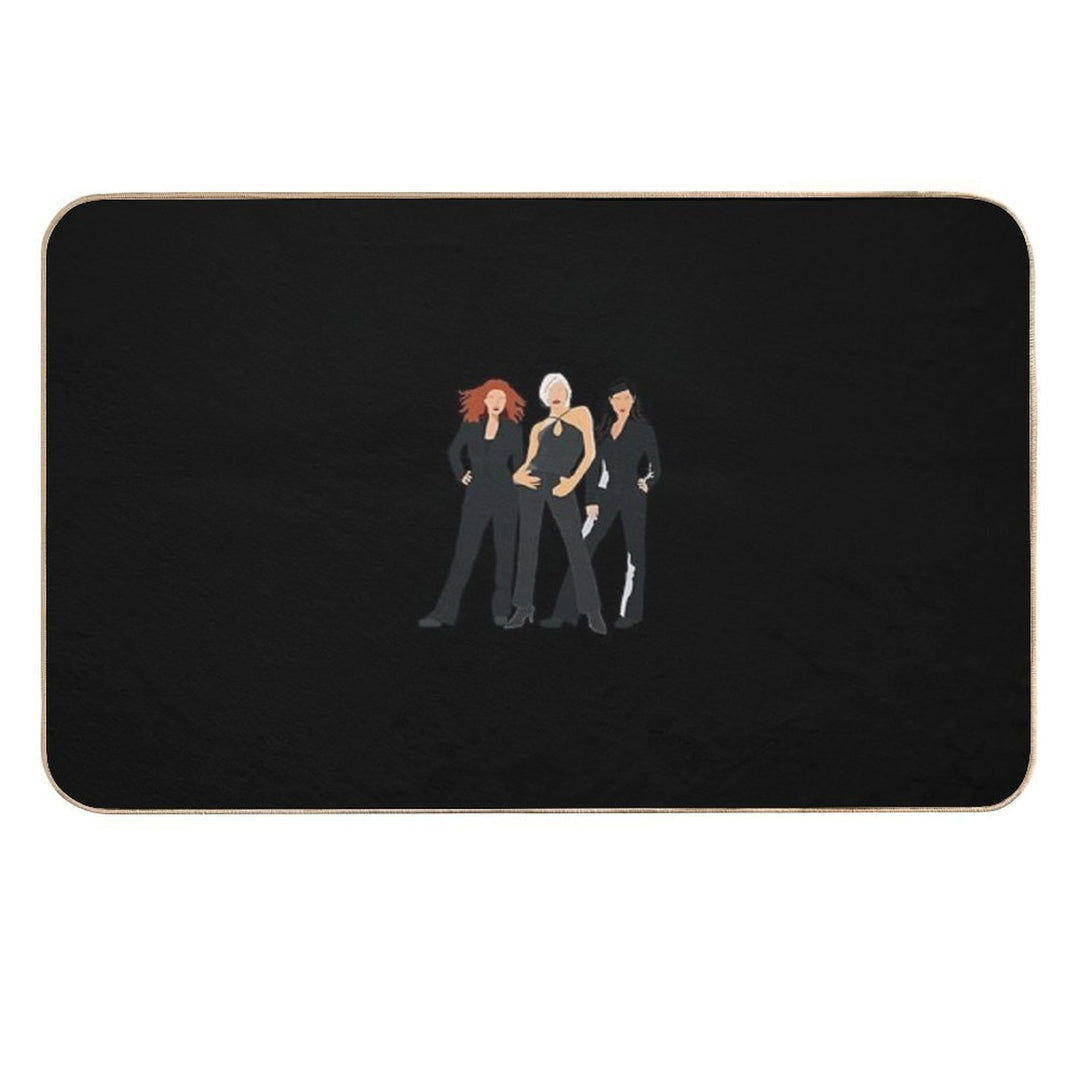 Charlie's Angels - Pop Art  Fade-Resistant Bath Mat