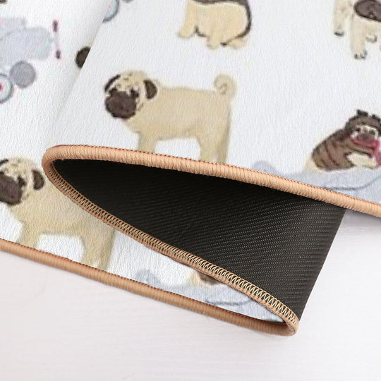Children of Pugs  Slip-Resistant Bath Mat