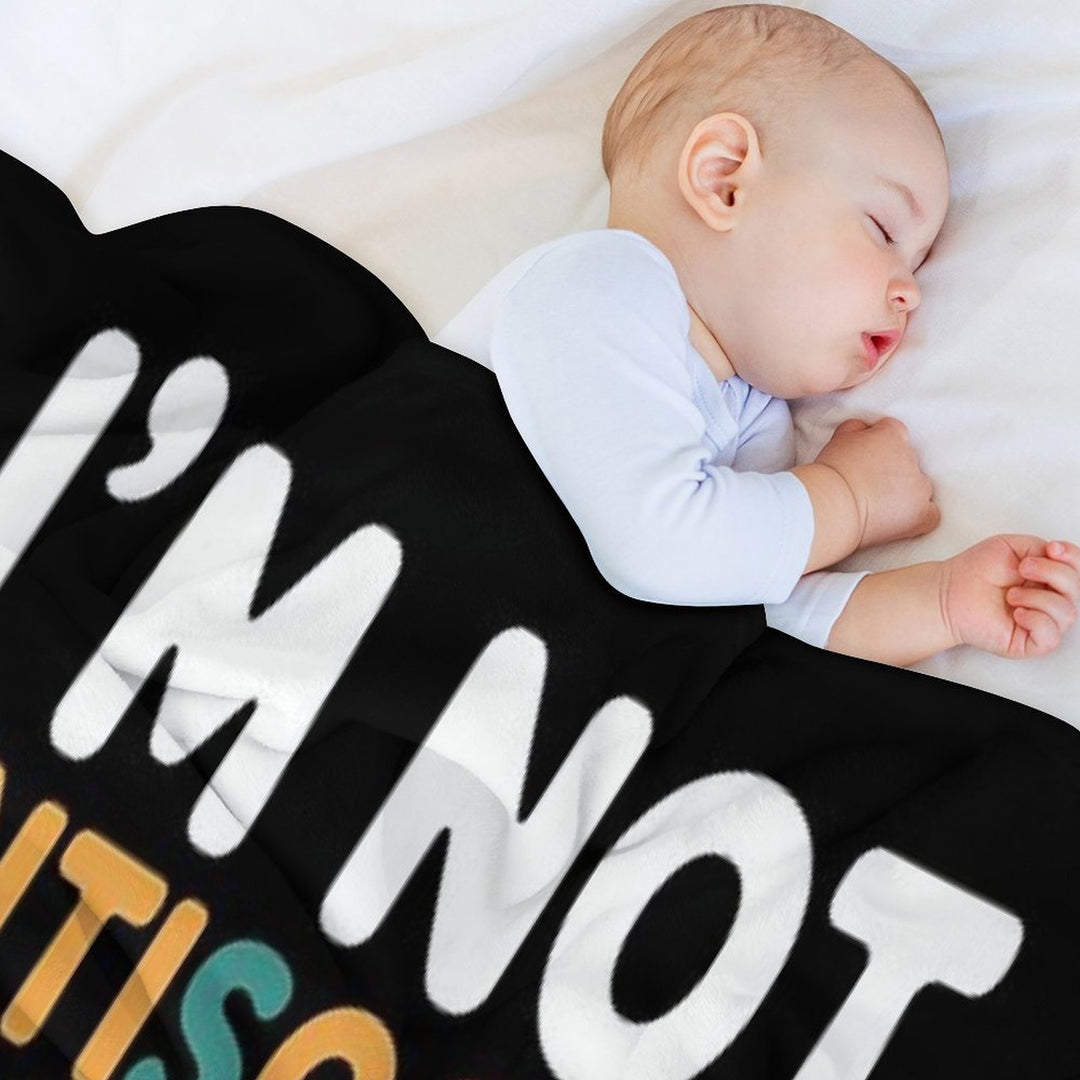 I’m Not Antisocial I Just Prefer Dogs Funny Dog Lover Lightweight Throw Blanket