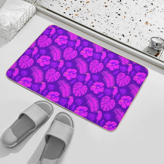 Pink And Purple Paradise  Odorless Bath Mat
