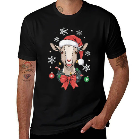 Goat Christmas  Trendy Pattern T-Shirt
