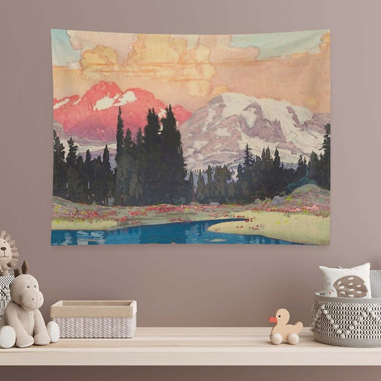 Storms over Keiisino - Nature Landscape Tapestry