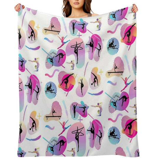 Gymnastics Print Comfort Throw Blanket