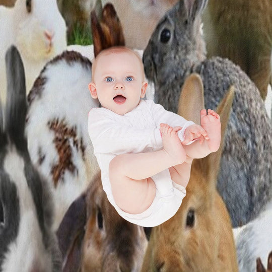 Cute Rabbitsbunnies All-season Throw Blanket