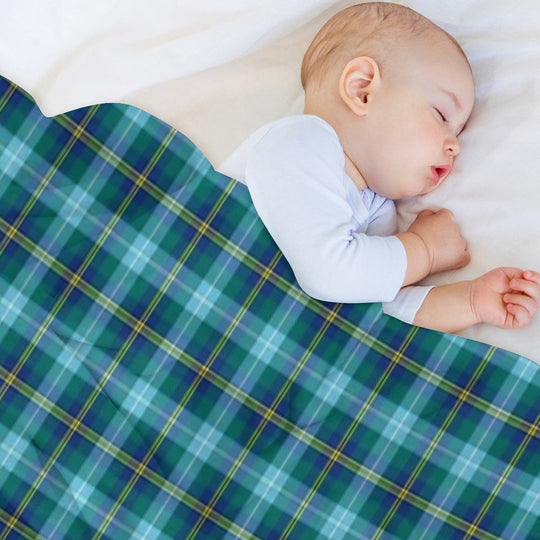 Clan Porteous Tartan Sustainable Throw Blanket