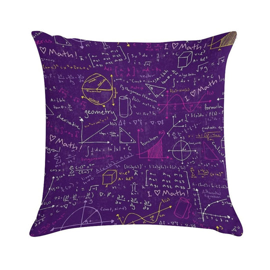 Math Lessons Soft Luxury Feel Throw Pillow