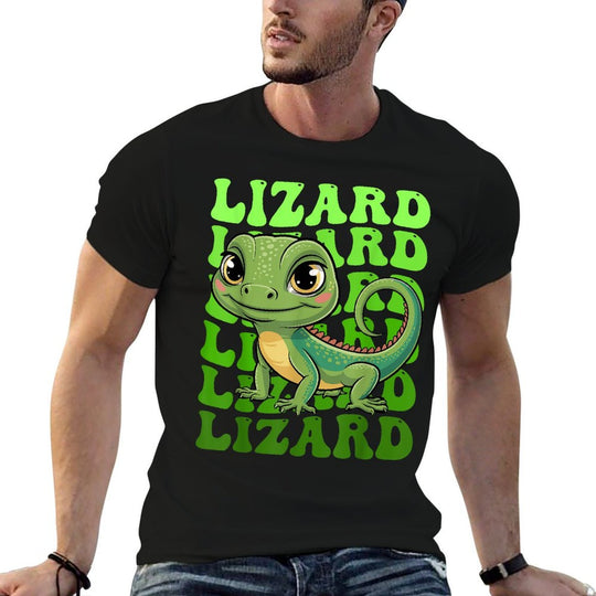 Lizard Lizard Lizard Meme  High-quality Stitching T-Shirt