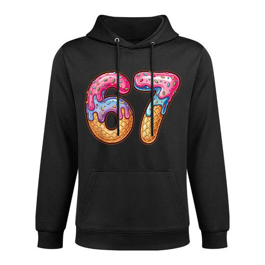 Mason 67 Funny Ice Cream Drip Baseball Meme Graphics Colorfast Hoodie