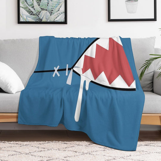 Gawr Gura Shark Mouth All-season Throw Blanket