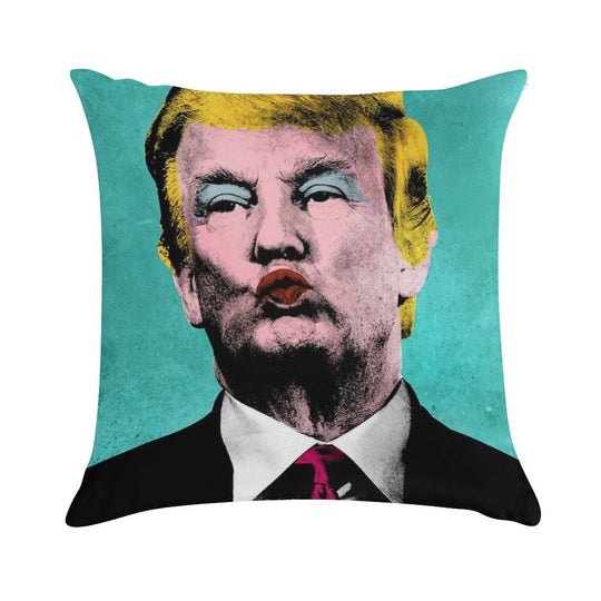Trump Warhol Soft Anti-Pilling Throw Pillow
