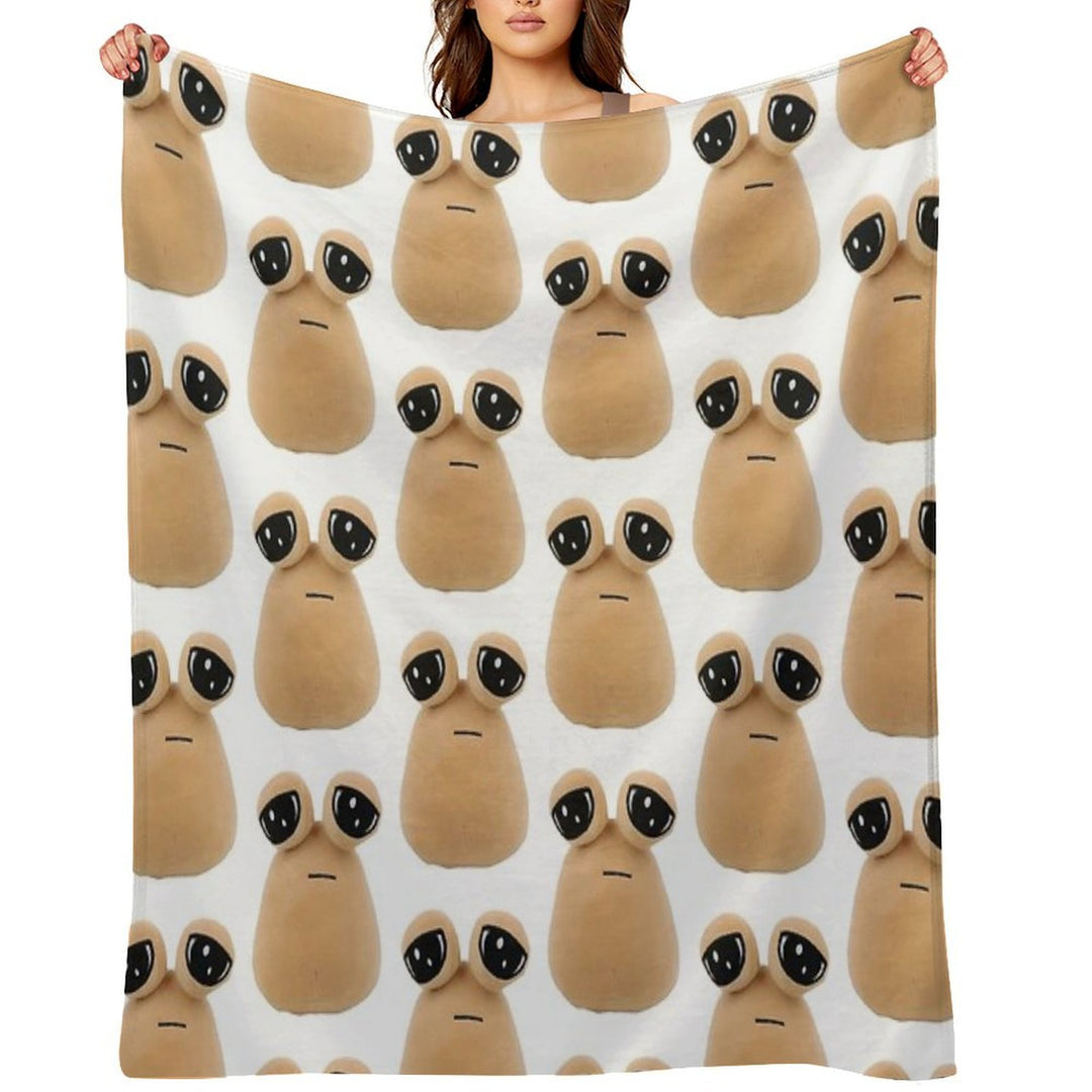 Pou Plush Multi-functional Throw Blanket