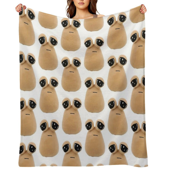 Pou Plush Multi-functional Throw Blanket