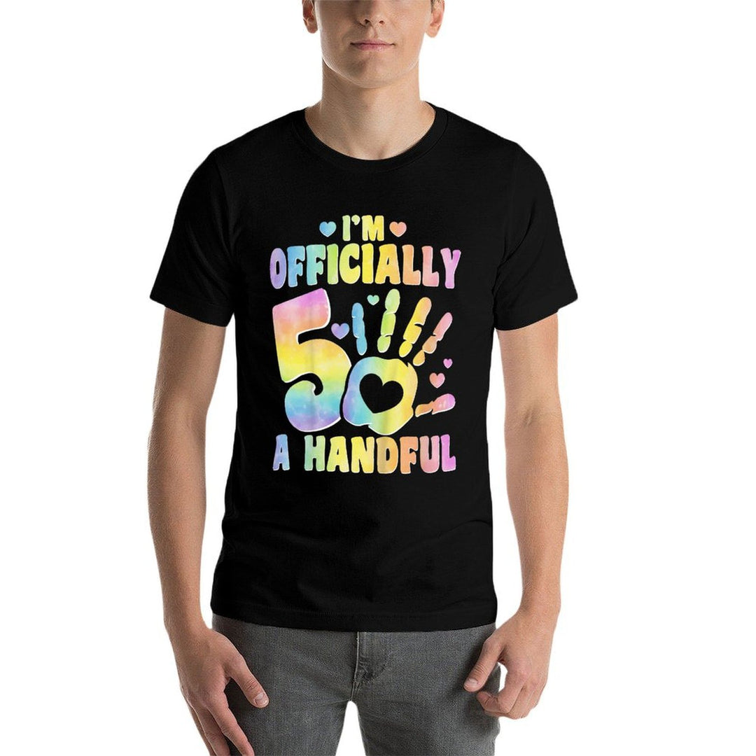 Im A Handful 5 Years Old - 5th Birthday Party Kids  Breathable T-Shirt