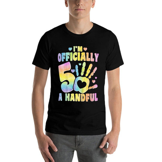Im A Handful 5 Years Old - 5th Birthday Party Kids  Breathable T-Shirt