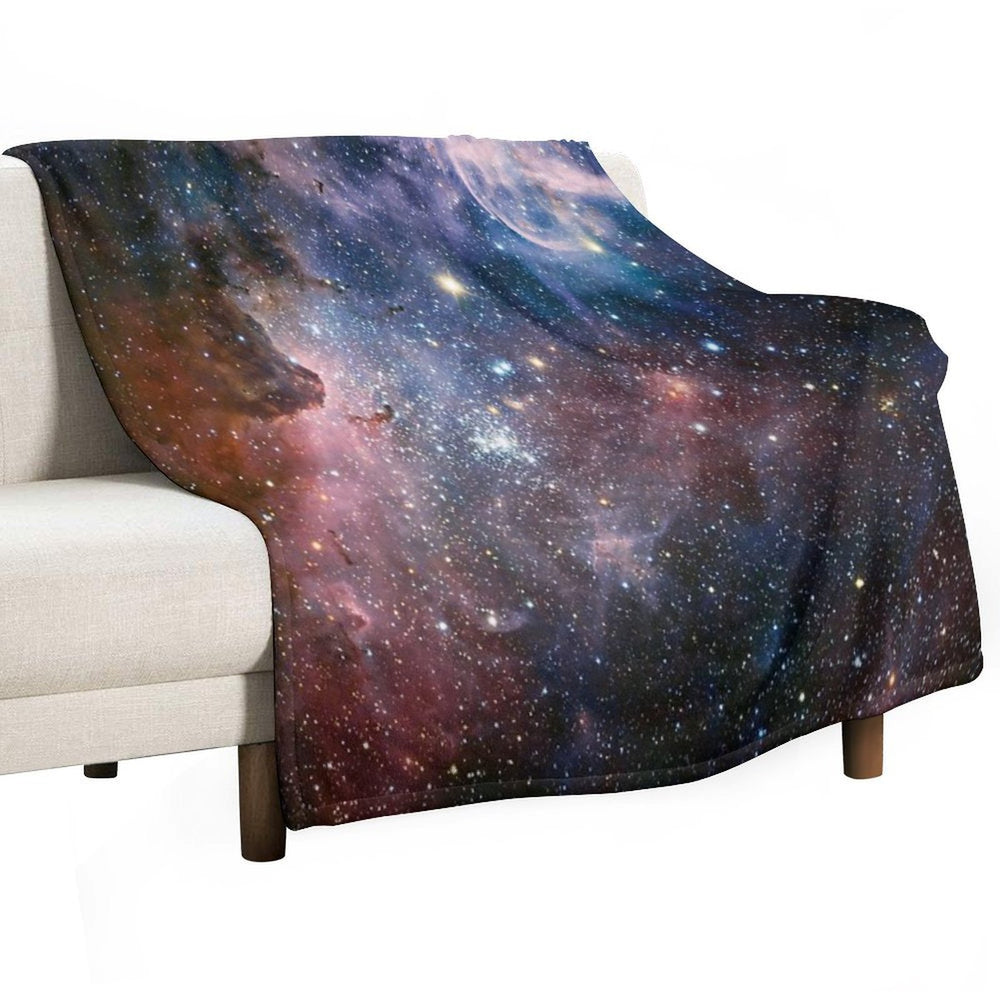 Galaxy - Nebula 01 Anti-pilling Throw Blanket