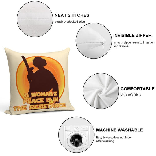 The Resistance Soft Durable Construction Throw Pillow