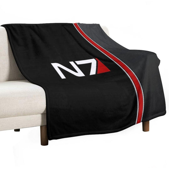N7 Mass Effect Emblem! Travel-friendly Throw Blanket