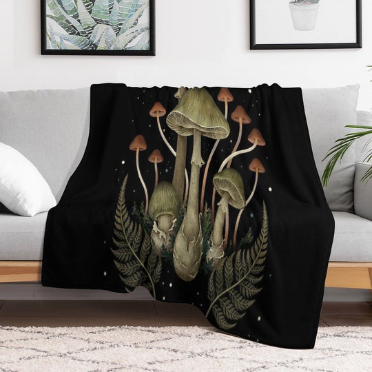 Death Cap Plush Throw Blanket