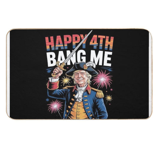 Trump Make 4th of July Great Bang Me Trump 4th of July  Odorless Bath Mat