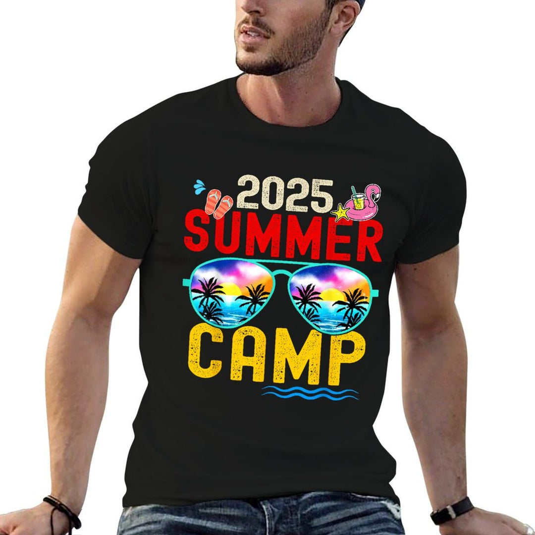 Retro 2025 Summer Camp Vacation Camper Matching Family Group  Breathable T-Shirt