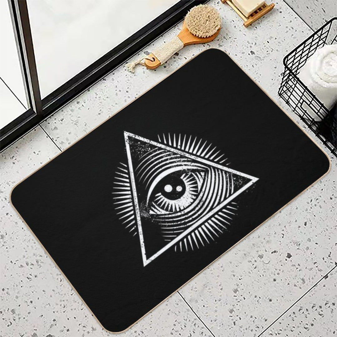 All Seeing Eye  Easy To Clean Bath Mat