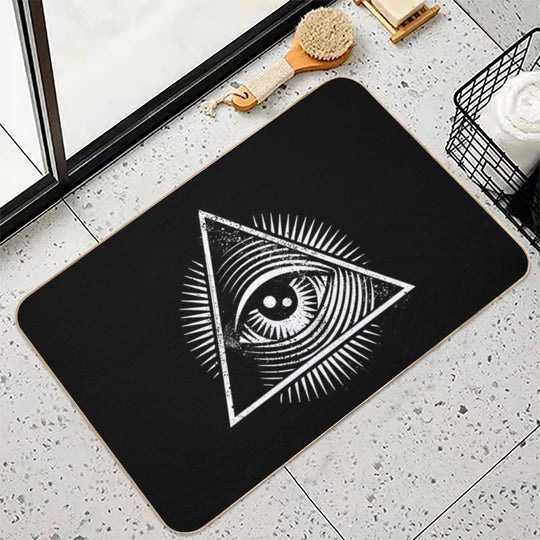 All Seeing Eye  Easy To Clean Bath Mat