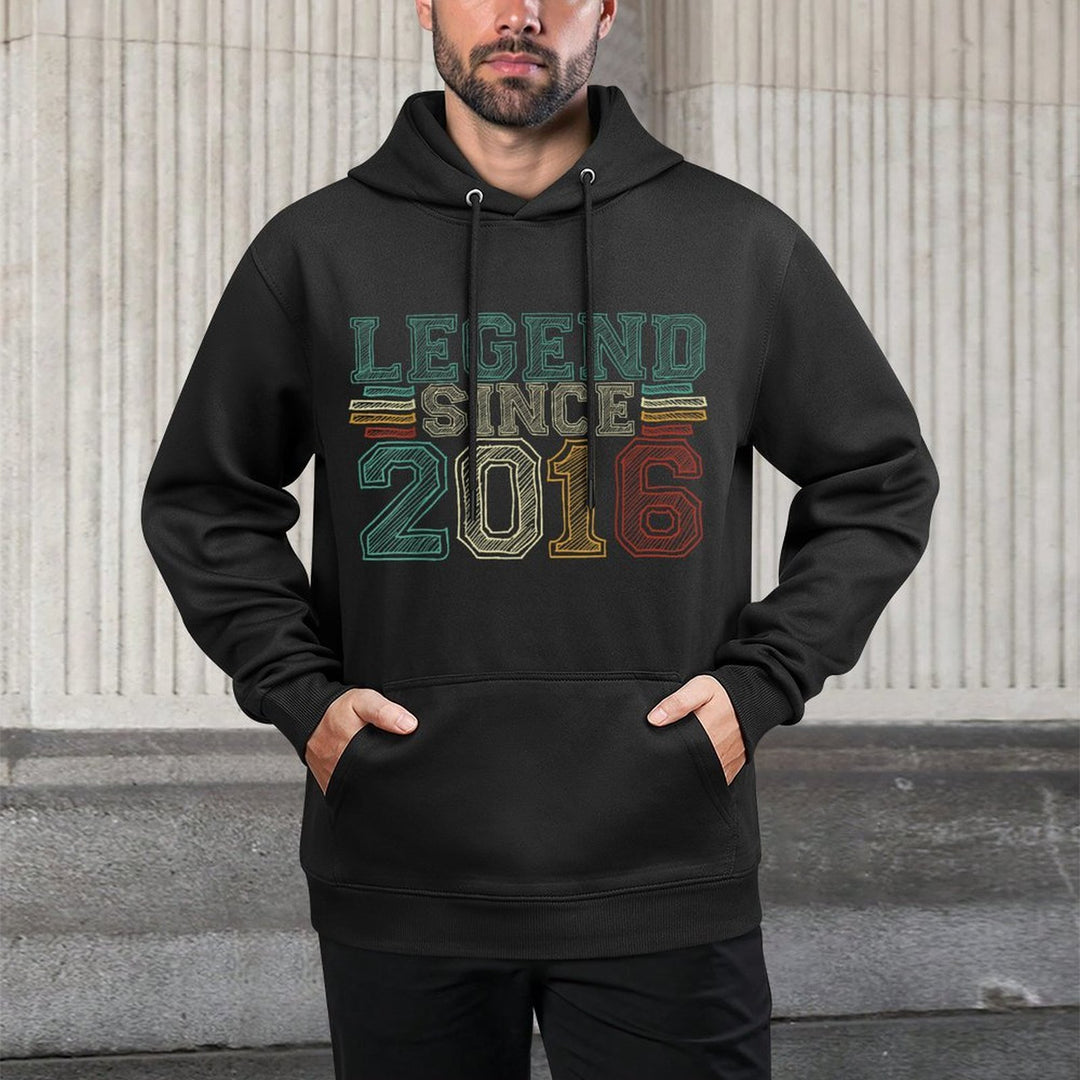 9 Years Old Legend Since 2016 9th Birthday Layering Staple Hoodie