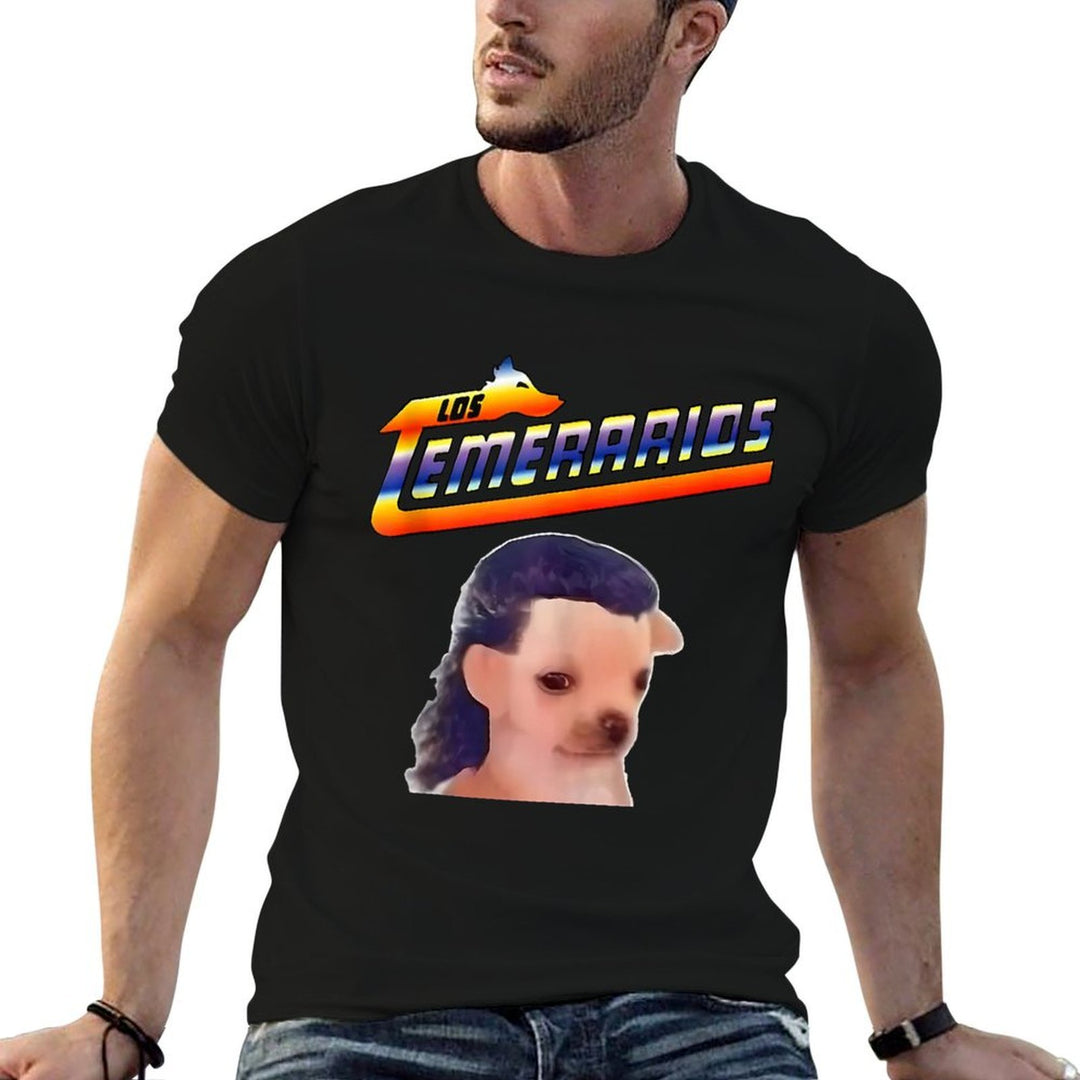 Los Temerarios Funny Dog Meme  Oversized Silhouette T-Shirt
