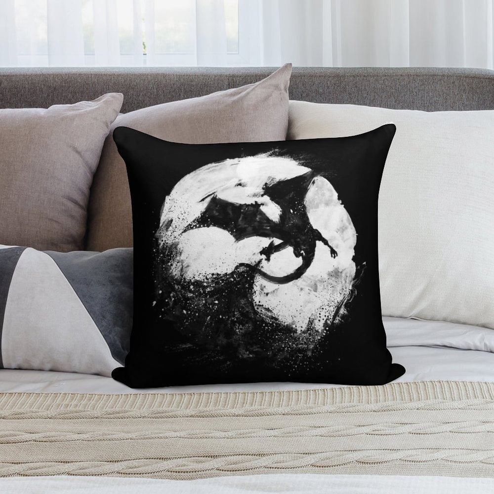 Midnight Desolation Soft Reinforced Edging Throw Pillow