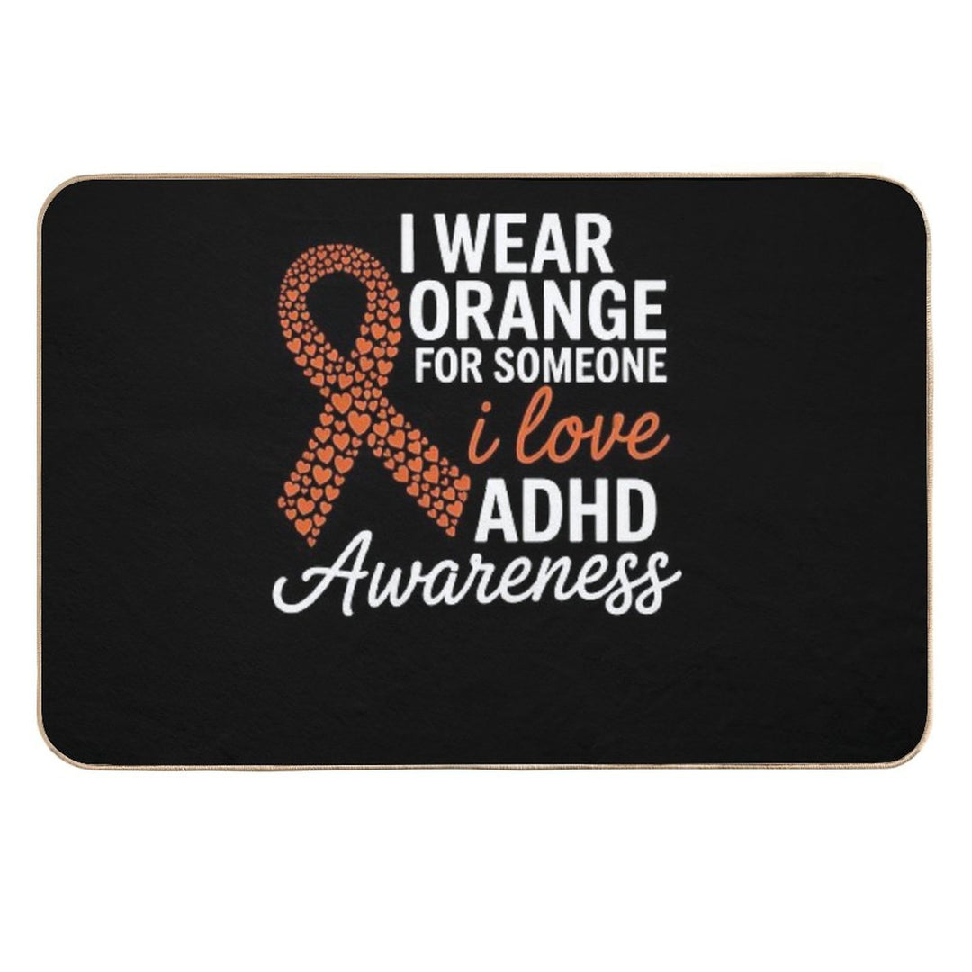 ADHD Awareness Month ADHD Embrace Neurodiversity  Eco-Friendly Bath Mat