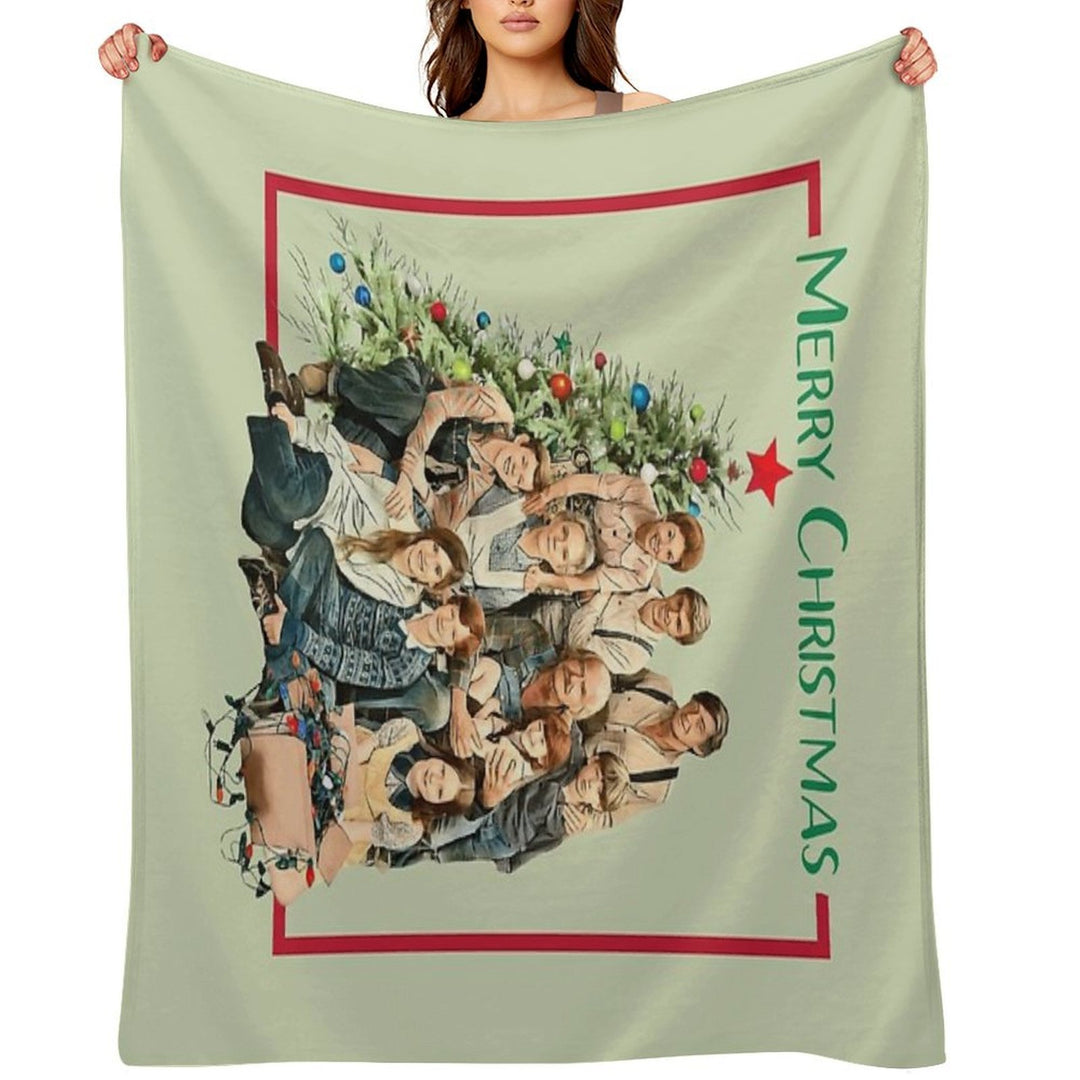 The Walton Family Christmas Shrink-resistant Throw Blanket