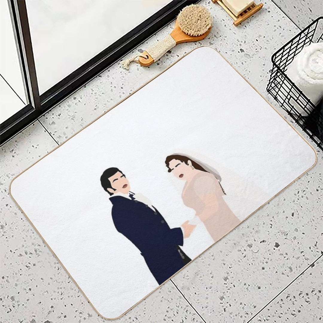 Bridgerton - Penelope And Colin at Their Wedding Durable Bath Mat