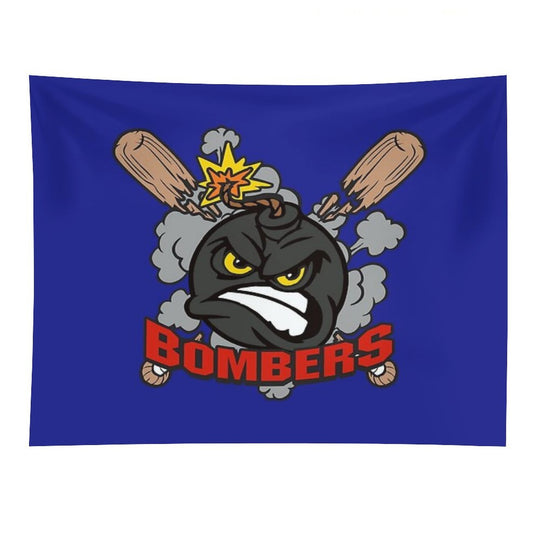 Bombers Baseball Logo Tapestry