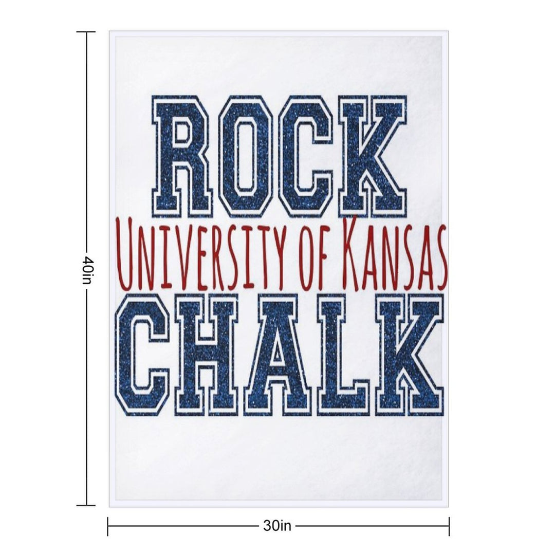 Rock Chalk All-season Throw Blanket