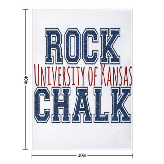 Rock Chalk All-season Throw Blanket