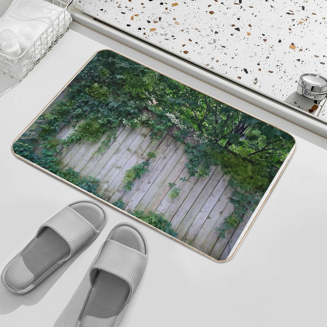 The Green Can Never Be Blocked  Stain-Proof Bath Mat