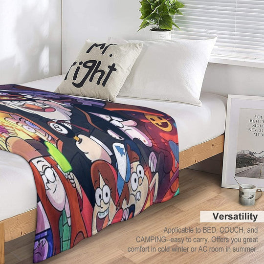 Gravity Falls Easy Care Throw Blanket